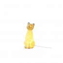 Globo 22805 Tischlampe Chaita 1x25W | E14 - Katze, weiß