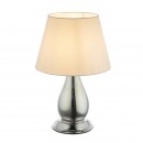 Globo 24132 Tischlampe Elias 1x60W | E27 - chrom, weiß