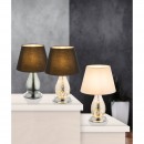 Globo 24132 Tischlampe Elias 1x60W | E27 - chrom, weiß