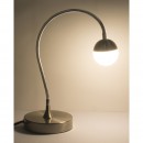 Globo 24134 LED Tischleuchte Roslin 1x5W | 470lm | 3000K - flexibler Arm, Nickel, matt
