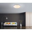 Globo 48382 LED Deckenleuchte Rena 1x60W | 4800lm | 3000-6500K - Glitzereffekt, dimmbar, Farbwechsler, Farbfixierung, Fernbedienung, weiß opal