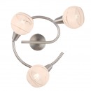 Globo 54341-3G LED Deckenleuchte Elliott 3x5W | E14 LED | 960lm | 3000K - Nickel matt
