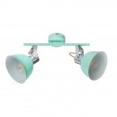 Globo 54641-2 Wand- oder Decken- und Spotleuchte Roli 2x25W | E14 - Minze