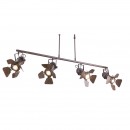 Globo 54650-4H Spotleuchte Egon 4x50W | GU10 - höhenverstellbar, einstellbar, Rost