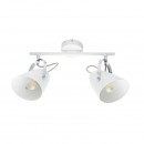 Globo 54654-2 Decken- oder Wand- und Spotleuchte Armeca 2x40W | E14 - einstellbar, weiß