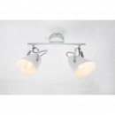 Globo 54654-2 Decken- oder Wand- und Spotleuchte Armeca 2x40W | E14 - einstellbar, weiß