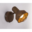 Globo 54810-1 Wandleuchte Tycho 1X15W | E14 LED - Schalter auf dem Körper, Rost