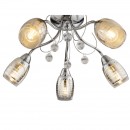 Globo 56688-5 Deckenleuchte Lilly I 5x40W | E14 - chrom, transparent