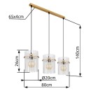 Globo 15698-3HM Pendelleuchte GORLEY E27