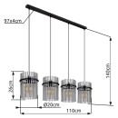 Globo 15698-4H Pendelleuchte GORLEY  E27