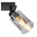 Globo 15465-2 Deckenleuchte Hadera 2x15W | E27 - schwarz, rauch