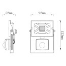 Globo 34247WS LED-Außenwandleuchte mit Bewegungsmelder Helga I 1x10W | 950lm | 6000K | IP44 - weiß