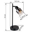 Globo 54308T Tischlampe HUBERTUS E14