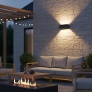 Ideal lux I313412 LED Außenwandleuchte ATOM | 25W integrierte LED-Quelle | 2100lm | 3000K