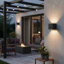 Ideal lux I313429 LED Außenwandleuchte ATOM | 12W integrierte LED-Quelle | 1050lm | 3000K