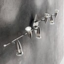 Ideal Lux 006338 Wand- und Decken- und Spotleuchte Alfa 6x50W | GU10 - Nickel