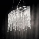 Ideal Lux 008363 Pendelleuchte 2x40W Rain | E14 - Kristall