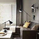 Ideal Lux 027852 Wandleuchte 1x60W Newton | E27 - schwarz