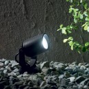 Ideal Lux 120201 Außenreflektorlampe Minitommy Nero 1x4,5W | GU10 | IP66 - schwarz