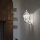 Ideal Lux 120423 Außenwandleuchte 1x60W Anna Big Bianco | E27 | IP44 - weiß