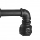 Ideal Lux 136714 Wandleuchte Plumber 8x40W| E27 - schwarz