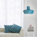 Ideal Lux 137292 Pendelleuchte Aladino 1x60W| E27 - azurblau