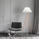 Ideal Lux 146317 Tridente Stehleuchte 1x60W | E27 - weiß