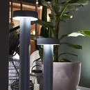 Ideal Lux 153193 Sockelleuchte Tesla Small anthrazit 4x15W | G9 | IP44 - schwarz