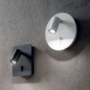 Ideal Lux 239644 Wandleuchte mit Schalter Gea 1x3W | 3000K - schwarz, flexibler Kopf