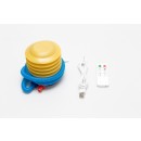 Immax 08222L LED Außen aufblasbarer Hocker mit LED-Hintergrundbeleuchtung 50 cm | RGB - IP44, Fernbedienung