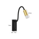 Immax 08283L LED Wandleuchte GOAL | 3W integrierte LED-Quelle