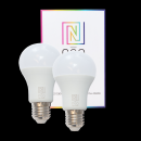 Immax Neo 07115B LED Set 2 intelligente Leuchtmitteln 2x9W | RGBW | Zigbee 33 - dimmbar, Farbe
