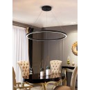 Immax 07158-B80 LED Pendelleuchte Neo Fino 1x60W | 4200lm | 2700-6500K - dimmbar, Fernbedienung, intelligent, schwarz