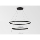 Immax 07158-B80-60 LED Hängeleuchte Neo Fino 1x93W | 6975lm | 2700-6500K - dimmbar, Fernbedienung, intelligent, schwarz