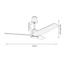 Immax NEO LITE 07282L LED Ventilator mit Licht BEAUTY integrierte LED-Quelle