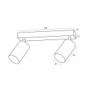 Immax NEO  07262W LED Spot-Deckenleuchte PUNTO | 6W integrierte LED-Quelle