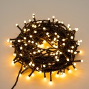 Immax 07756L LED Outdoor Lichterkette Smart 40m 1x7,2W | 400 LEDs | 2700K | IP44 | RGB - dimmbar, WLAN, Tuya, schwarz