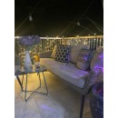 Immax 07756L LED Outdoor Lichterkette Smart 40m 1x7,2W | 400 LEDs | 2700K | IP44 | RGB - dimmbar, WLAN, Tuya, schwarz