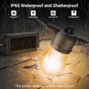 Immax 07900L LED-Außenleuchtengirlande Smart 1x15W | 1200lm | 2700/4000/6500K | IP65 | RGB - dimmbar, WLAN, Tuya, schwarz