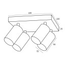 Immax NEO  07267Z LED Spot-Deckenleuchte PUNTO | 4,8W integrierte LED-Quelle