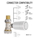 Immax NEO 07732L Thermostat-Kopf Smart 2xAA - ZigBee 30, weiß