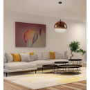 Italux PND-8332-300 CP-Pendelleuchte Namelo 1x60W | E27 - matt schwarz, chrom