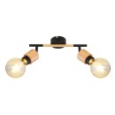 Globo 54031-2 Deckeneinbaustrahler Jorna 2x40W | E27 - braun, schwarz