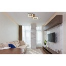 Globo 67280-18 LED Deckenleuchte Kerry 1x18W | 1200lm | 3000K - opal, braun, schwarz