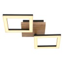 Globo 67280-18 LED Deckenleuchte Kerry 1x18W | 1200lm | 3000K - opal, braun, schwarz