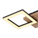 Globo 67280-18 LED Deckenleuchte Kerry 1x18W | 1200lm | 3000K - opal, braun, schwarz