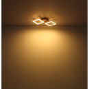 Globo 67280-18 LED Deckenleuchte Kerry 1x18W | 1200lm | 3000K - opal, braun, schwarz