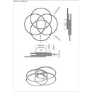 Globo KOMBOS 67355-55 LED Deckenleuchte | 55W LED | 3750lm | 4000K