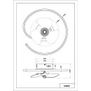 Globo KOREN 03660 LED Ventilator mit Licht | 30W LED | 1660lm