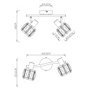 Globo 54356-2 Decken- und Spotleuchte Kris 2x40W | E14